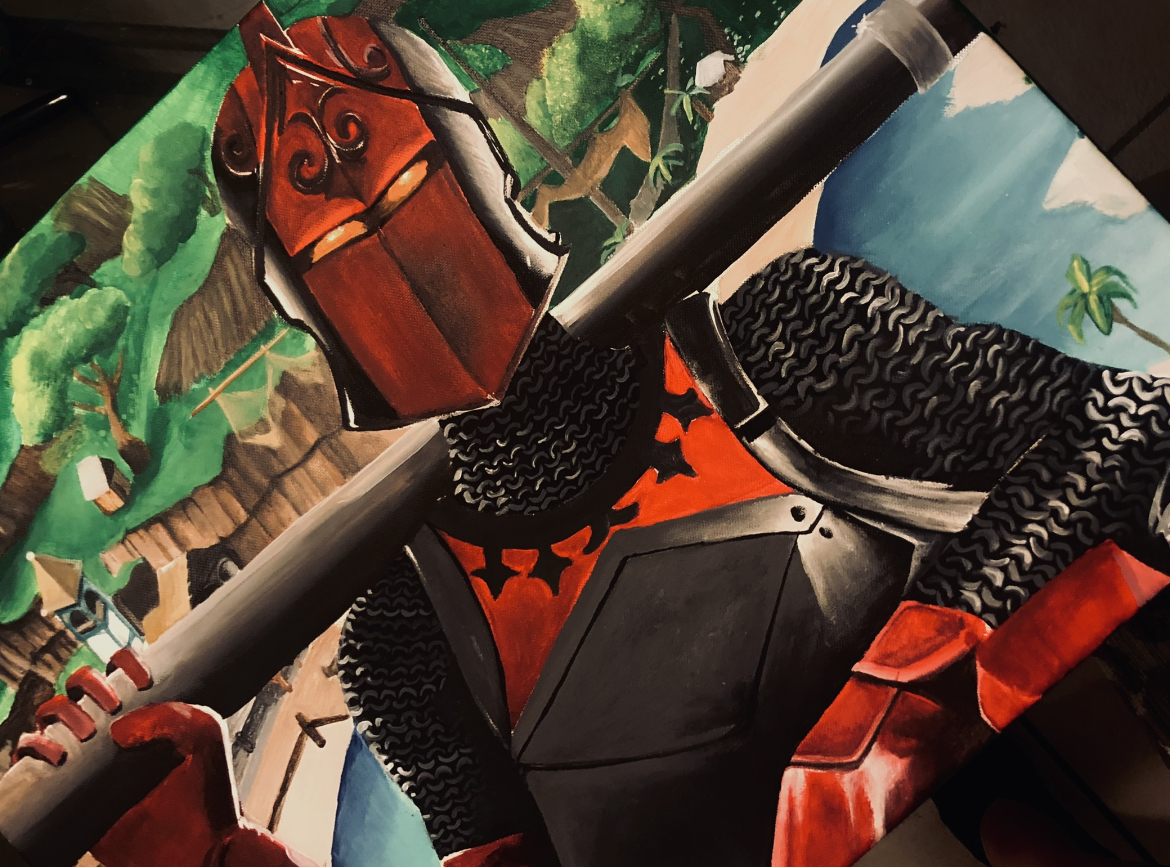 'Red Knight' Fortnite Painting
