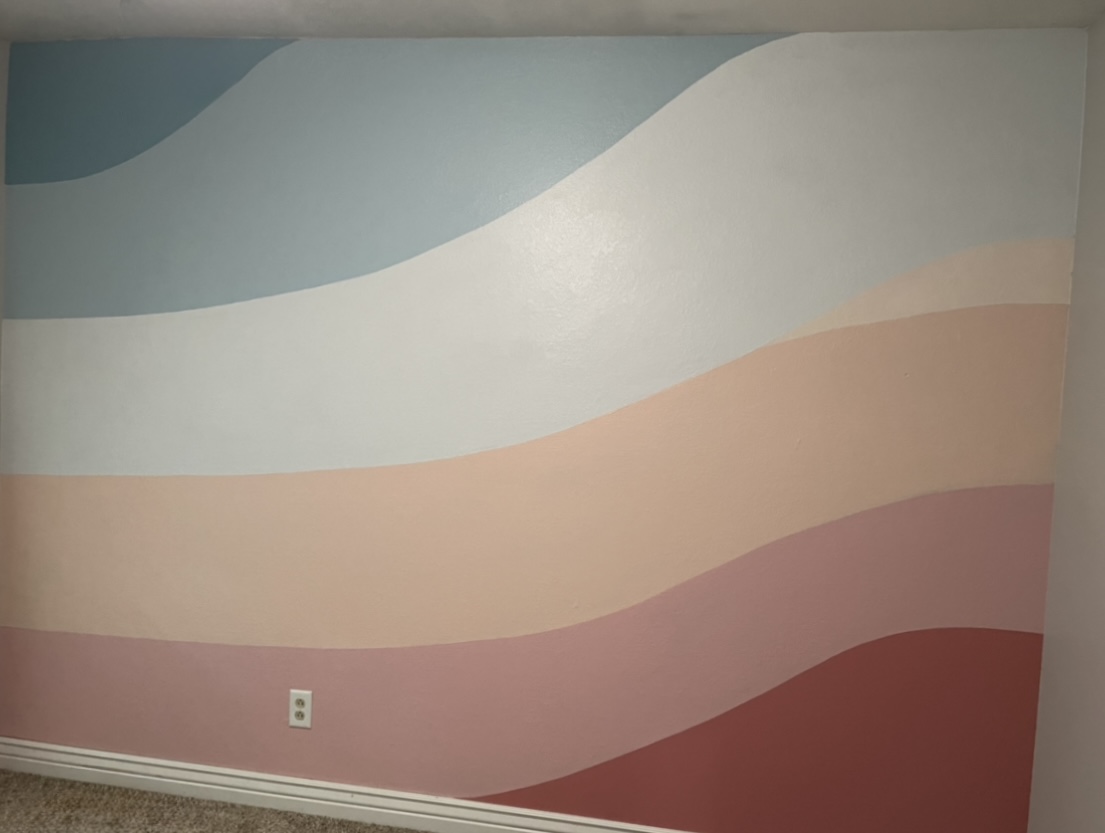 Colored Waves Mural